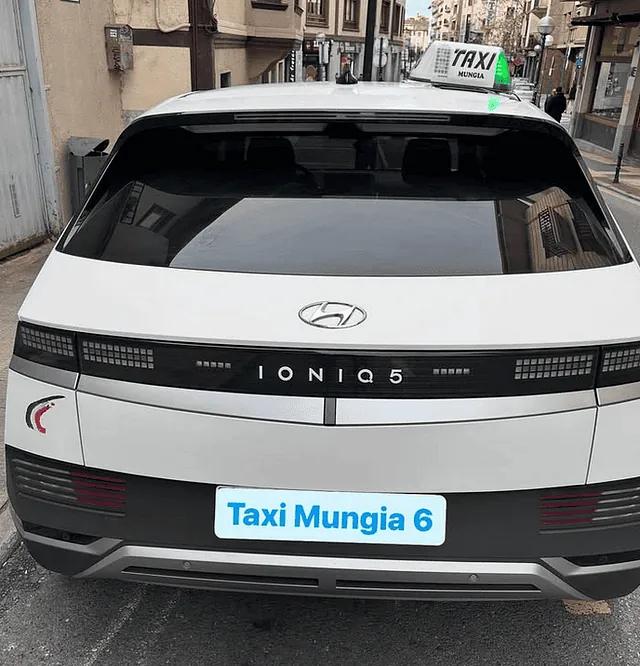 Taxi en Mungia Eléctrico Aritz trasero taxi